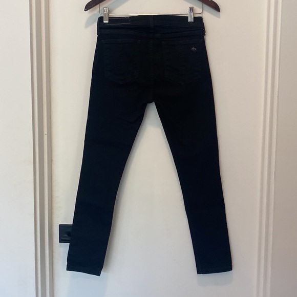 Rag & Bone Cate ankle skinny coated black jeans denim size 28 - Picture 9 of 10